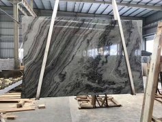 Grey Butterfly Granite Slab For Countertop